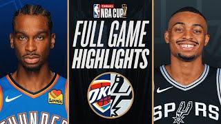 THUNDER at SPURS | EMIRATES NBA CUP  | FULL GAME HIGHLIGHTS | November 19, 2024