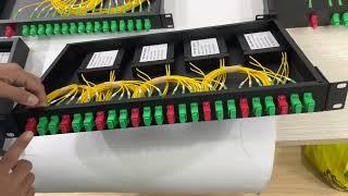 Diferentes tipos de patch panel de montagem em rack do divisor PlC #plc #plcsplitter #patchpanel