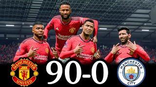 FC 24 - RONALDO MESSI NEYMAR & MBAPPE | ALL STARS | MAN UNITED 90-0 MAN CITY