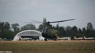 RoAF IAR 330 lands on grass | BOBAS 2023 | Close-up | Romania