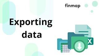 Forming data arrays and exporting them