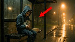 a poor boy gave his only food to a starving kitten, what happened next broke everyone's heart