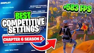 The BEST Competitive Settings in Fortnite Chapter 6 Season 2! (FPS Boost & No Delay)