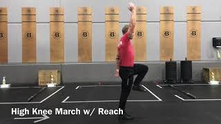 High Knee March With Reach