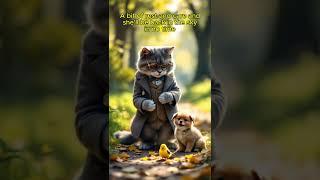 Professor Whiskerstein, His Dog, and the Yellow Bird | Rescuing a Tiny Bird -CatTheProfessor