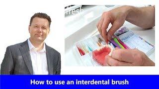 How to use an interdental brush with Dr Marcus Spry