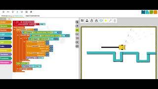 NEPO - Finding the right Parking lot using Open Roberta Simulator