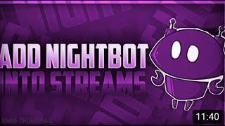 How to get nightbot for youtube on iphone/samsung/ipad