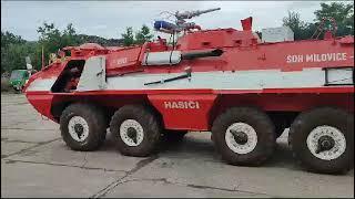 fire armored personnel carrier #ot64 skot