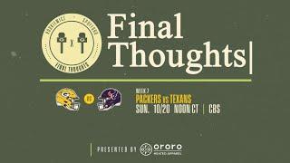 Final Thoughts: Packers vs. Texans | Week 7