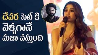 Janhvi Kapoor About Jr NTR & Devara Movie | #fearsong #devara | Manastars