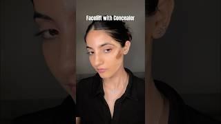 FACELIFT WITH CONCEALER #concealer #makeup #makeuphacks #makeuptutorial #makeuptips #browngirl