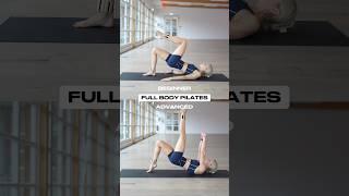 Full body Pilates Workout Beginner vs Advanced with Weights