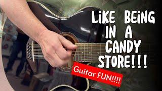 SUPER SWEET! Guitar Store Visit ** Gottschalk- Clovis, CA ** Taylor, Yamaha, Eastman, Zager & More!