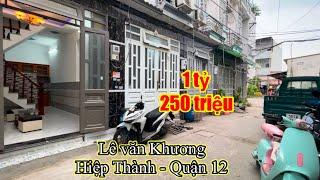 Bán Nhà Quận 12 - Lê Văn Khương, P. Hiệp Thành, Giá 1.25 Tỷ.