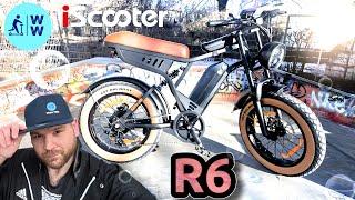 iScooter R6 eBike  Fully in Motorrad Optik  Blinker & mächtig Power!