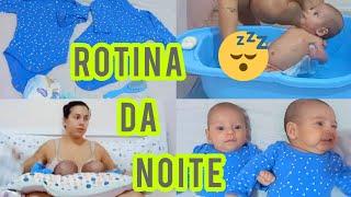 ROTINA DA NOITE COM GÊMEOS + SATISFAÇÃO | 4 meses agora e eles estão dormindo 8hrs por Noite