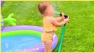 Funniest Baby Playing Water Fails Compilation || 5-Minute Fails