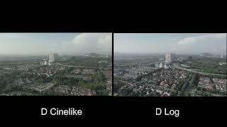 DJI Mini 3 Pro vs Air 2S - Comparison D - Cinelike Vs D - Log