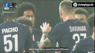 Senny Mayulu Goal,PSG vs Strasbourg(1-0) All Goals and Extended Highlights