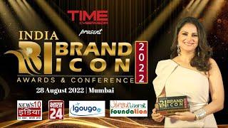 India Brand Icon Awards 2022 held on 28 Aug 2022 in Mumbai in presence Ms. Lara Dutta as Chief Guest