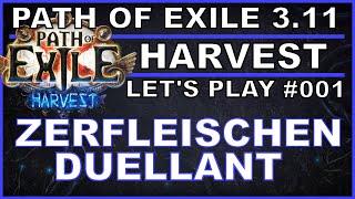 PATH OF EXILE Harvest - Let's Play #001 Zerfleischen-Duellant [ deutsch / german / POE ]