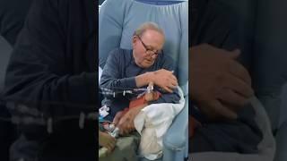 This grandpa cuddling sick babies in his retirement #inspiration #wisdom #shorts