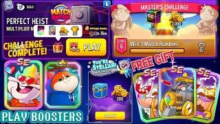 FREE GiftMatch Masters/ Multiplier Mushrooms+Blow'Em Up Perfect Heist/ Master's Challenge Complete