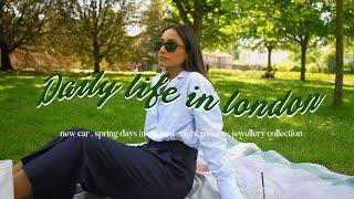 life in London | simple days in the city, new car, my jewellery collection & night routine