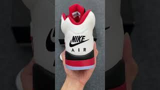 "Air Jordan 5 Retro Fire Red Black Tongue 2023 (HQ7978-101): Classic Design, Bold Revival"