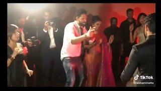 #Yuvraj Singh mind blowing dance in #manish pandey wedding with her wife'  on #Tenu suit suit karda