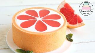 자몽보다 맛있고 예쁜 자몽케이크 /A Grapefruit Cake. It is not eraser. 