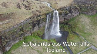 Drone Videos of Seljalandsfoss and Gljufrabui Waterfalls in Iceland