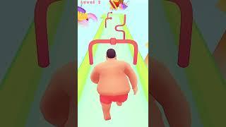 Impossible fatty man shape run #shorts #games