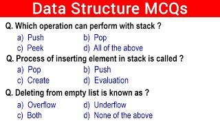 Top 50 Data Structure MCQs | Computer Science | data structure and algorithms mcq