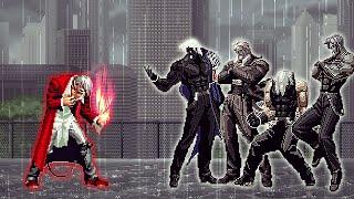 [KOF Mugen] Orochi Iori Yagami AD LV 3 Vs Ultimate Bosses Rugal Team