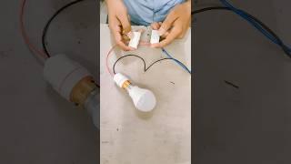 Use this trick ️Two switch connection connection #shorts #electrical #electric #rkdtechnical