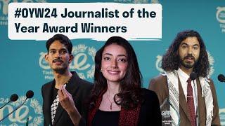 Journalist of the Year Award Winners 2024 | César Dezfuli, Plestia Alaqad and Shaneel Lal