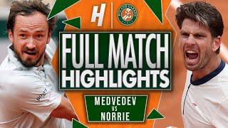 Daniil Medvedev vs Cameron Norrie - FULL Match Highlights | Roland Garros 2025