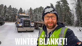 WINTER BLANKET | My Trucking Life | Vlog #3223