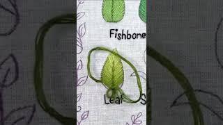 #leafembroidery #tutorial  #embroiderytutorial #beginnerembroidery #satinstitch #embroiderystitches