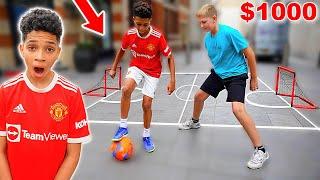 Beat KID RONALDO, Win $1000! (Football - Public Nutmegs)