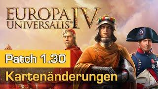 Europa Universalis 4 Patch 1.30 (#1): Kartenänderungen - neue Provinzen, neue Reiche,  Handelsknoten