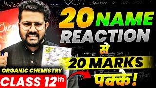 Organic Chemistry Name Reactions | Class 12 Boards 2025 | Most Important Name reactions |