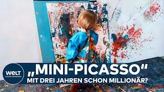 DREI JAHRE ALT UND SCHON MILLIONÄR?: "Mini-Picasso" Laurenz Schwarz begeistert die Kunstwelt