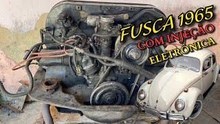 FIZ PARTE ELÉTRICA E COMEÇAMOS A LIMPEZA DO MOTOR DO FUSCA 1600 COM INJEÇÃO ELETRÔNICA