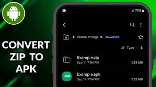 How To Convert ZIP To APK On Android