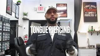 Tongue piercing INSTRUCTIONAL how to pierce properly