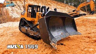 RC Bulldozer HUINA 1569 | Unboxing & First Drive | @CarsTrucks4Fun