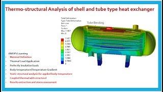 Thermo-Structural Analysis of Shell and tube type heat exchanger